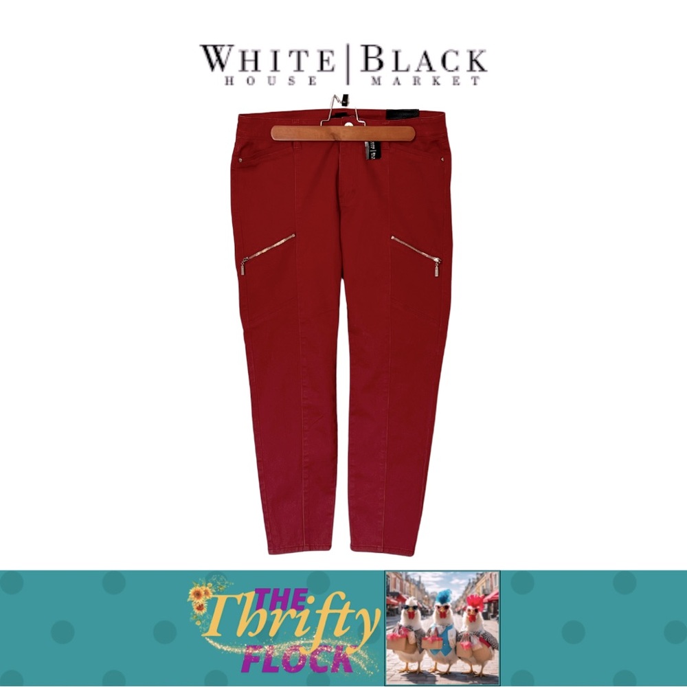 NWT White House Black Market Skinny Crop Jeans, Saint Honore Collection mid-calf